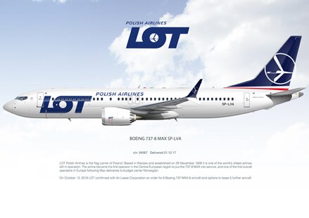 LOT Polish Airlines Boeing 737 MAX 8